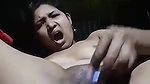 dusky desi girl pussy fuck with bottle then cum
