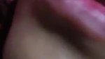 teen girl pressing own boobs