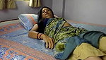 bhabhi pussy rub laying on bed