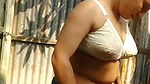 Bengali Horny Wife Nude Showing Outdoor Bathing 1