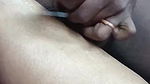 cumshot in wife leg