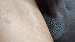 cumshot in wife leg
