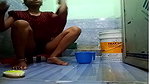 self recorded nude bath video