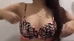 Pakistani girl trying new bra