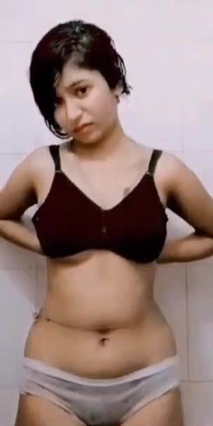 Cute girl stripping