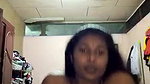 dusky indian girl pressing own boobs