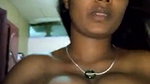 dusky indian girl pressing own boobs