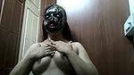 Sexy Indian Girl With Mask Showing Her Tits   Indian Porn