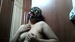 Sexy Indian Girl With Mask Showing Her Tits   Indian Porn