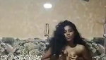 nude teen girl pressing own boob in bathroom