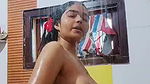 big boobs girl nude bathing