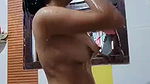 big boobs girl nude bathing