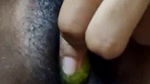 horny girl cucumber masturbation
