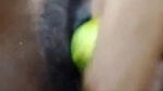 horny girl cucumber masturbation