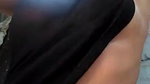 girl pressing own boob