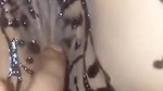 nude body writting with mehendi