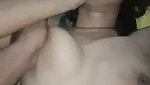 pressing small boob