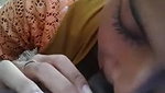 Cute and shy girl giving a sensual bj in beach side outdoor place