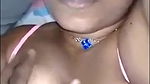 sexy chubby Tamil girl boob press and topless show