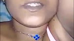 sexy chubby Tamil girl boob press and topless show