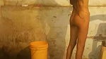Dehati girl bathing