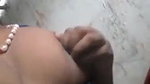 teen girl pressing own boob