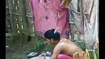 topless bahbhi bath outdoor