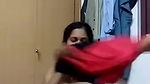 Desi girl changing dresses on cam for her lover