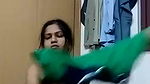 Desi girl changing dresses on cam for her lover