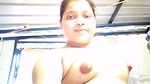 Chubby Bhabhi topless show selfie cam video