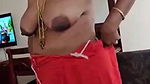 Chubby Tamil Aunty Wearing Clothes Captured By Lover
