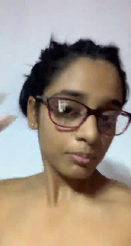 Glasses Horny Girl Nude Show Sucking Dick Riding 1