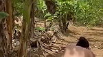 chubby aunty fuck in bananas garden