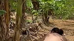 chubby aunty fuck in bananas garden