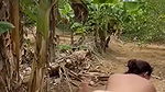 chubby aunty fuck in bananas garden