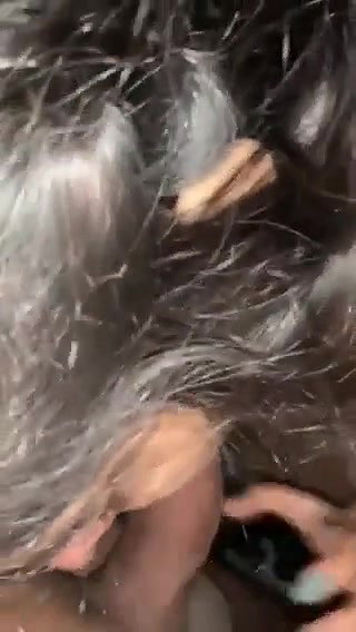 Beautiful girlfriend gives sloppy bj