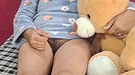 desi indian hairy pussy with teddy