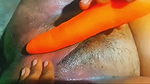 pink pussy young girl masturbation with carrot