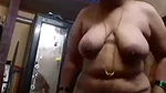 tamil chubby aunty dress change nude