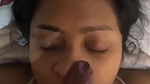 Horny Indian Girl Sucking Dick Taking Cum On Face  Mouth 1