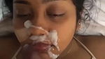 Horny Indian Girl Sucking Dick Taking Cum On Face  Mouth 1