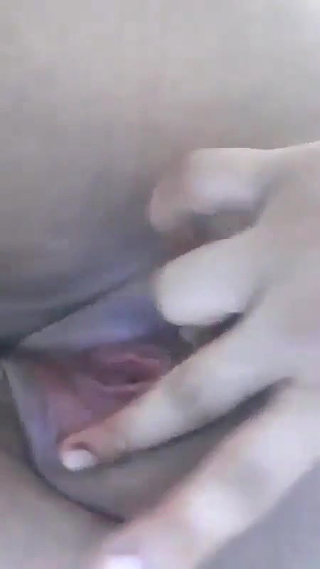 Horny sexy girlfriend showing her big tits and playing with her wet juicy pussy P2