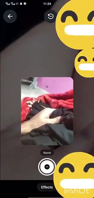 cute wife pussy fingering in video call