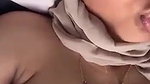 muslim girl boobs show and blowing her finger