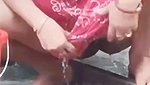 north indian aunty piss