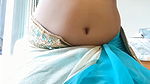 sexy chubby girl half saree boobs show