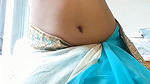sexy chubby girl half saree boobs show
