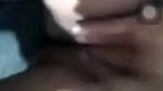 Horny girl fingering pussy selfie video