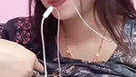 girl showing round boob and pussy on vc
