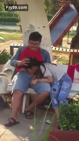 Hot college girl caught sucking cock in park.mp4